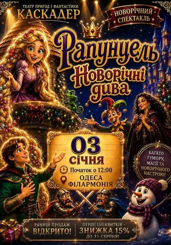 Чарующая выставка-музыка «Рапунцель. Новогодние чудеса» Одесса