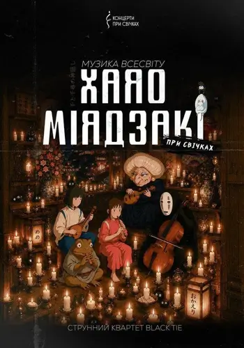 Музыка вселенной Хаяо Миядзаки при свечах