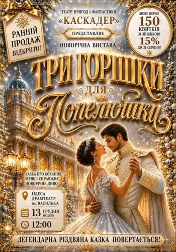 Новогоднее музыкальное представление «Три ореха для Попелюшки»
