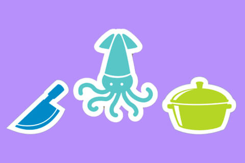 как правильно варить кальмаров для салата картинка