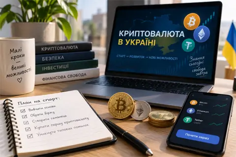 Криптовалюта в Україні для новачка: як почати без зайвого ризику