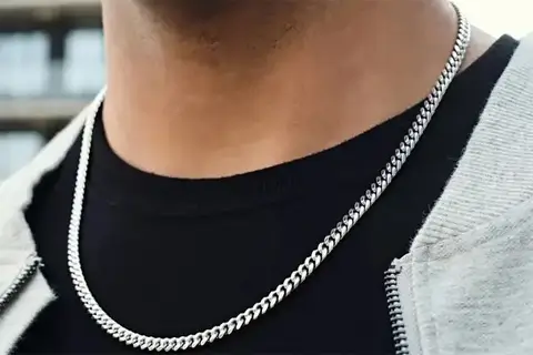 серебряные мужские цепочки картинка