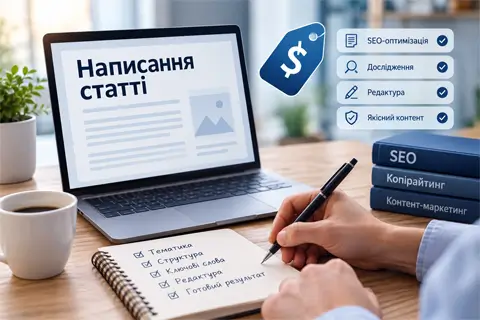 Скільки коштує написання статті у 2026 році та як обрати автора