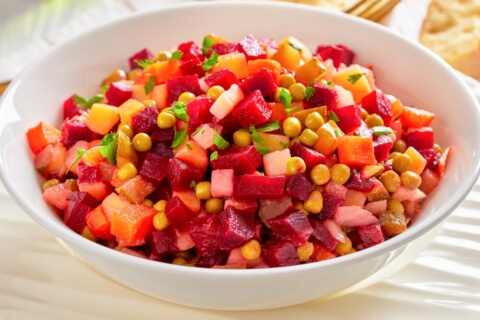 Винегрет с яблоком: рецепт