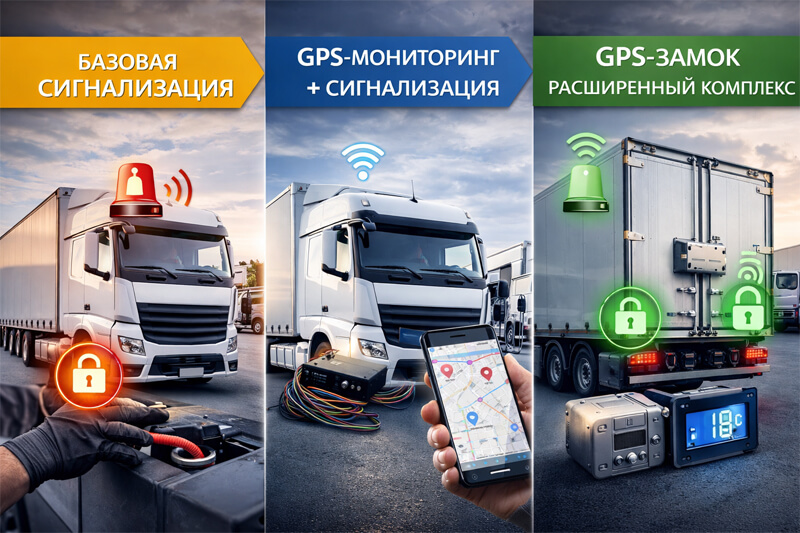 установка сигнализации на грузовики