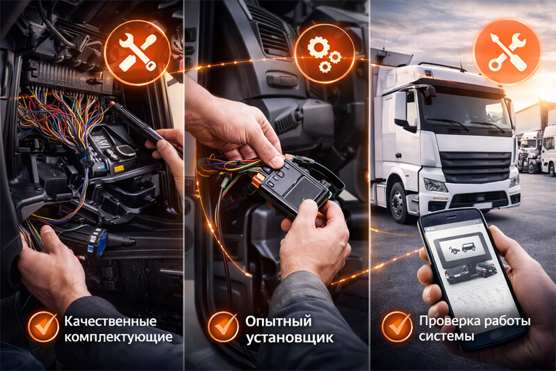 установка сигнализации на грузовики