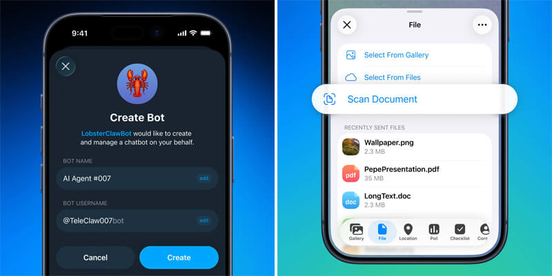 Управляемые боты telegram