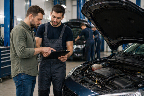 ремонт автомобиля на СТО