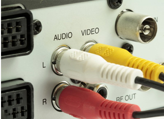 Выход тюльпан на телевизоре