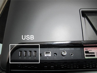 USB выходы на корпусе телевизора