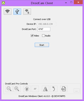 Камера через юсб