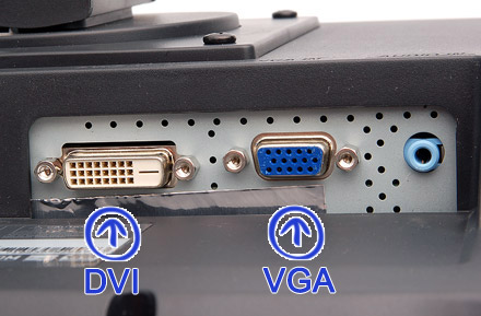 Разъемы DVI, VGA