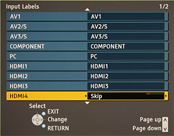 Источники сигнала на телевизоре