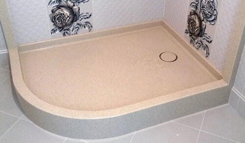 Душевой поддон из камня