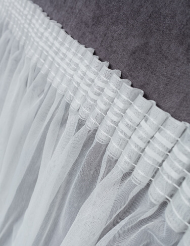 Белый бамбуковый тюль матовый