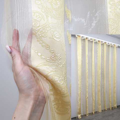 Тюль органза с узором