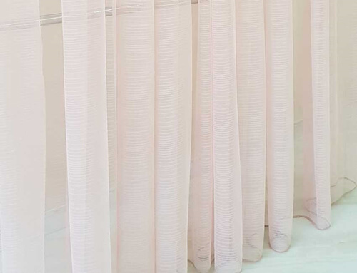 Тюль из фатина пудровый