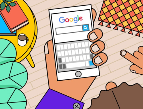 Поиск номера через Google