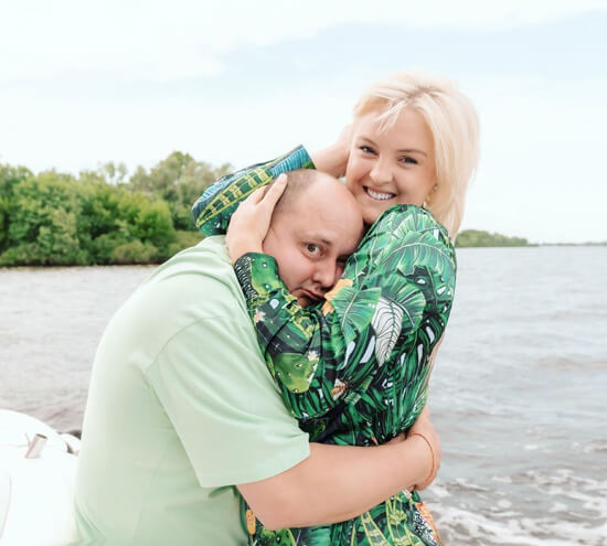 Юрий Ткач с женой