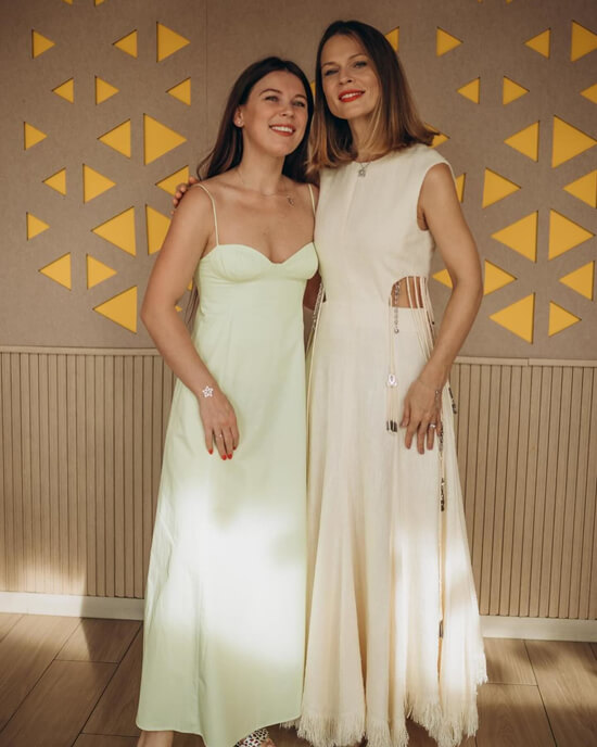 Ольга Фреймут с сестрой Юлией