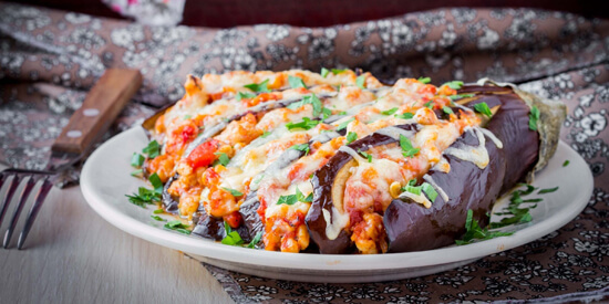 Блюда из баклажанов: баклажаны, фаршированные мясом