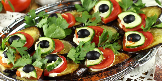 Блюда из баклажанов: закуска «Хвост павлина»