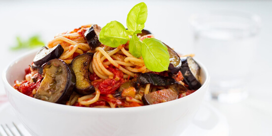 Заправка для спагетти из баклажанов