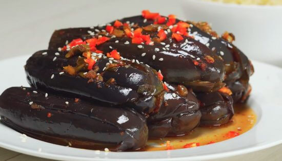 Целые баклажаны по-корейски