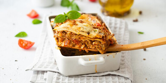 Рецепты: лазанья с фаршем и сыром