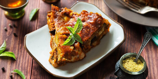 Рецепт лазаньи с баклажанами от Джейми Оливера