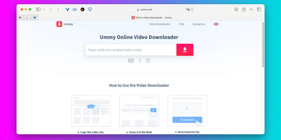 Как скачать видео без программ: Ummy