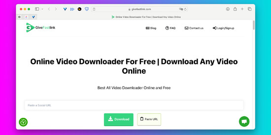 Как скачать видео без программ: GiveFastLink