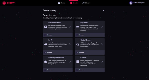 Нейросети для генерации музыки: Boomy