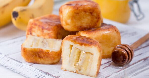 Сырники с банановой начинкой: рецепт