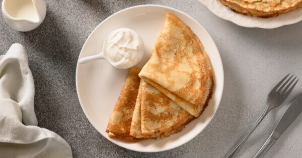 Блины на ряженке и холодной воде: рецепт