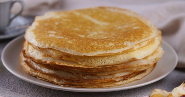 Заварные блины на ряженке без яиц: рецепт