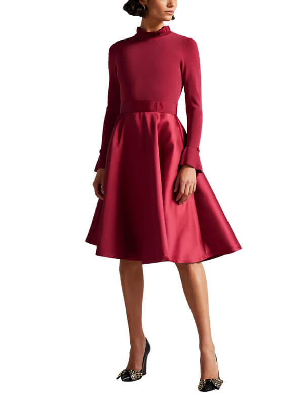 Женское платье zadi Ted Baker Бордовое