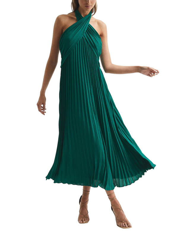 Женское платье roya Reiss Зеленое