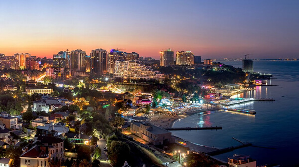 вечернее побережье Одессы