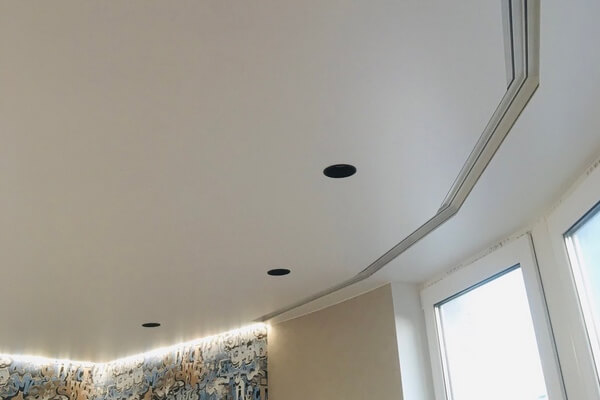 Сатиновые натяжные потолки