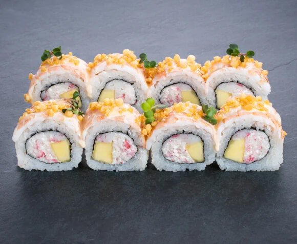 Роял-ролл с креветкой и манго