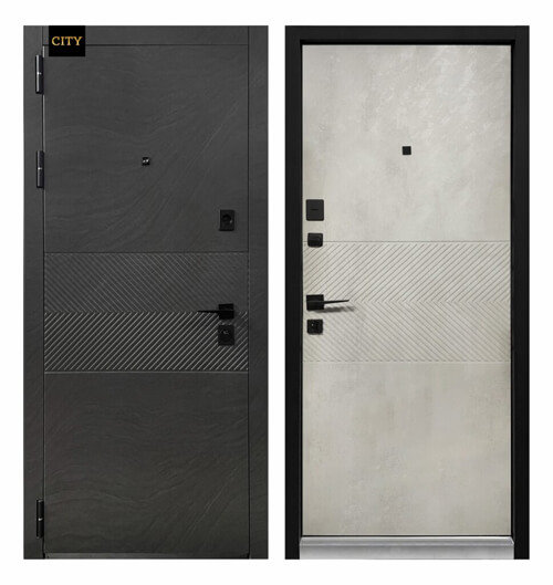 Входные двери АРИЗОНА Дюна мусон / оксид белый