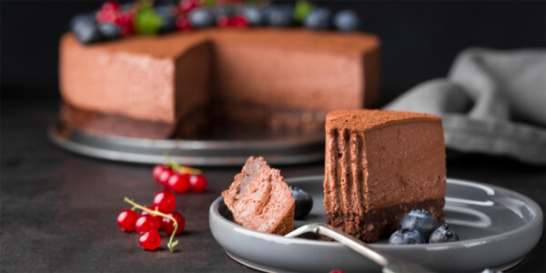 Шоколадный творожный чизкейк