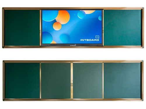 Интерактивная панель INTBOARD GT65 (Android 13) + доска раздвижная меловая
