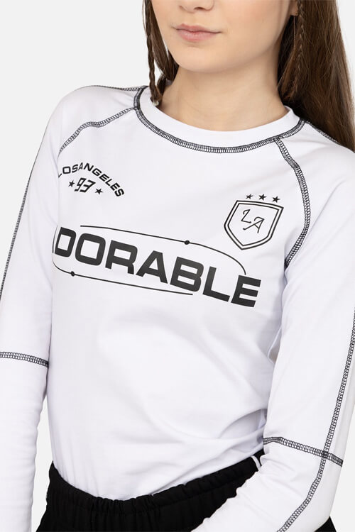 Футболка с длинным рукавом женская цвет белый 42