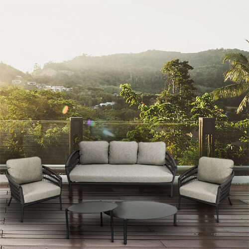 Набор мебели для отдыха цвета антрацит Sober Sunnyval