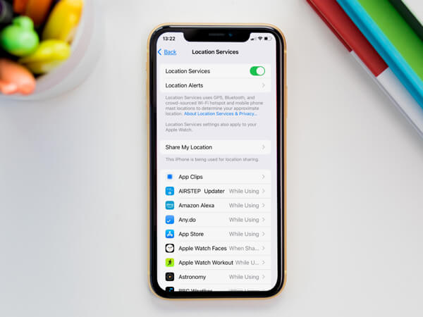 Служба геолокации на iPhone