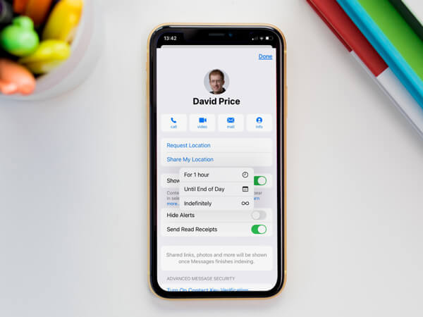 Разделение местоположения в iOS Сообщениях