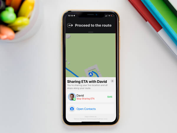 Функция ETA в iOS 17