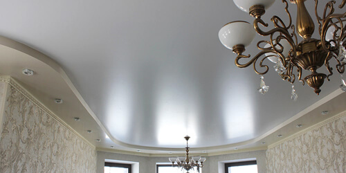 Сатиновые натяжные потолки